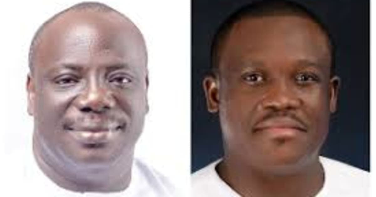 Mattew Nyindam and Sam George